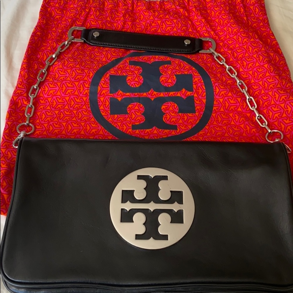 Tory Burch clutch with removable shoulder strap